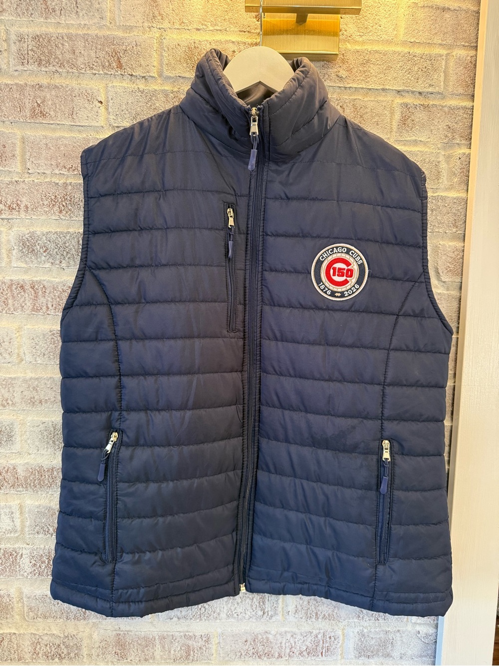 Cubs 150 Navy Puffer Vest